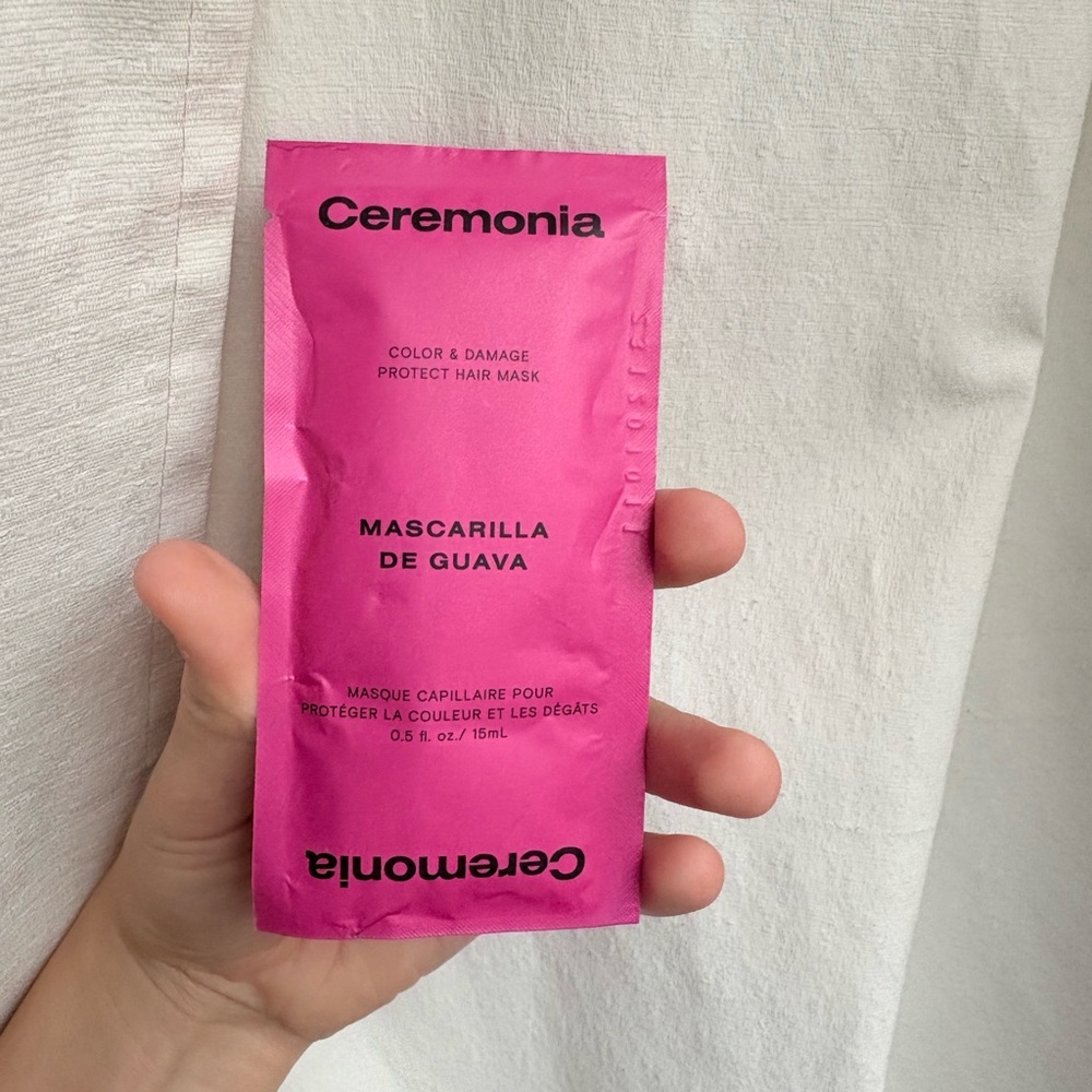 Ceremonia Pink Hair Mask Sachet